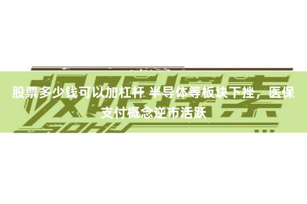 股票多少钱可以加杠杆 半导体等板块下挫，医保支付概念逆市活跃