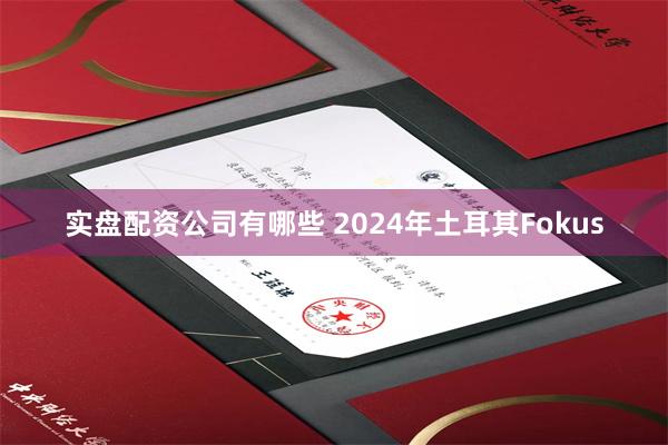 实盘配资公司有哪些 2024年土耳其Fokus