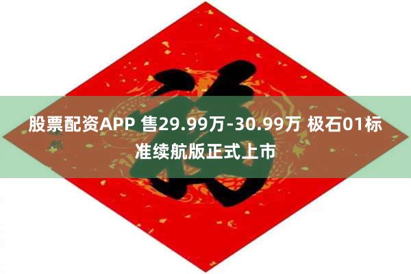 股票配资APP 售29.99万-30.99万 极石01标准续航版正式上市